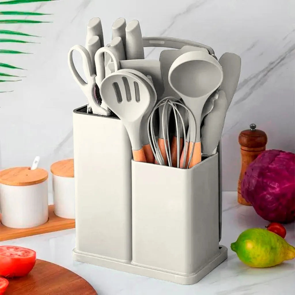 Kit Completo de Utensílios de Cozinha – 19 Peças