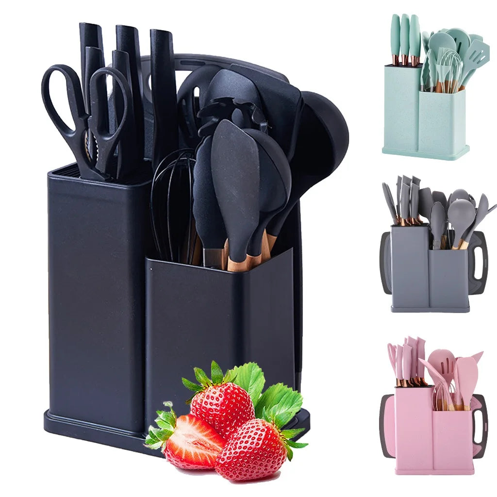 Kit Completo de Utensílios de Cozinha – 19 Peças