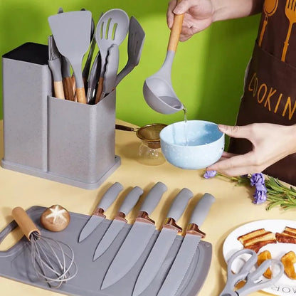 Kit Completo de Utensílios de Cozinha – 19 Peças