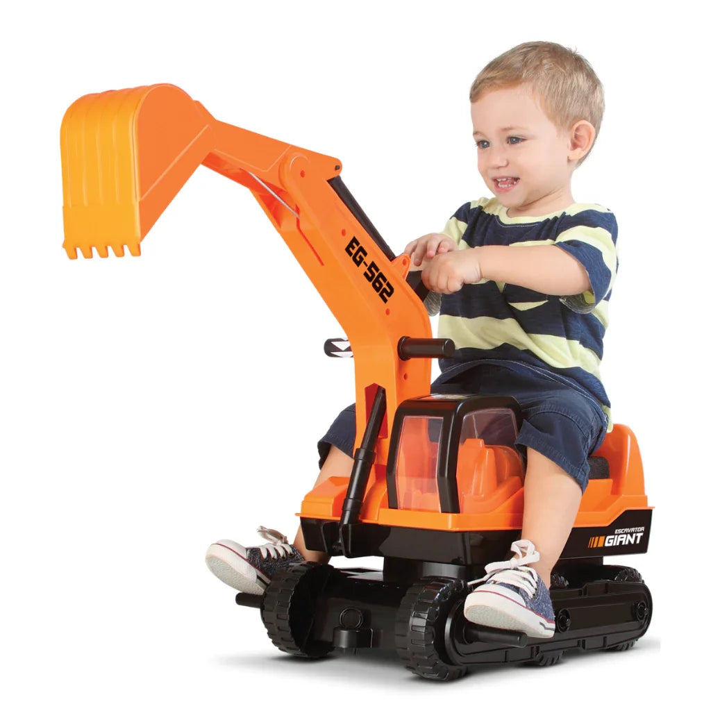 Trator Escavadeira Gigante Infantil – Diversão e Aventura para os Pequenos 🚜👷