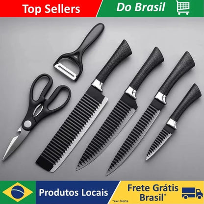 Conjunto de Facas 6 peças