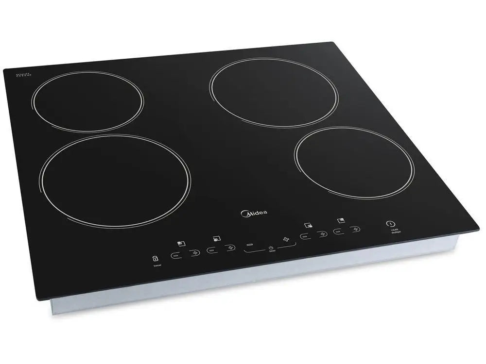 Cooktop 4 Bocas Elétrico Midea Vidro Cerâmico Touch Preto CCA40P2 - 220V